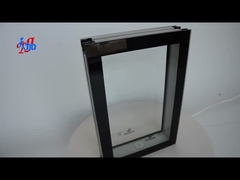 cleanroom window with a durable stainless steel frame